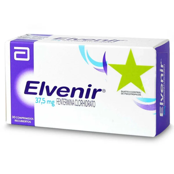 elvenir comprimido recubierto unidades fentermina mg