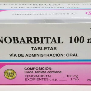 Fenobarbital tabletas – caja del producto