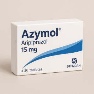 Caja de Azymol 15 mg Aripiprazol en Perú – 30 tabletas para ansiedad y bipolaridad