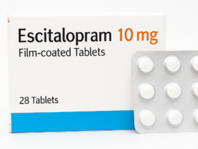 Fotografía de Escitalopram 10 mg en blíster – Antidepresivo ISRS para ansiedad y depresión