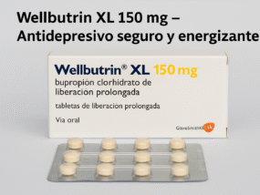 Fotografía de Wellbutrin XL 150 mg en blíster – Antidepresivo atípico con bupropión para depresión y fatiga mental