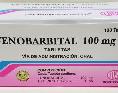 Fenobarbital 100 mg medicamento anticonvulsivo para epilepsia