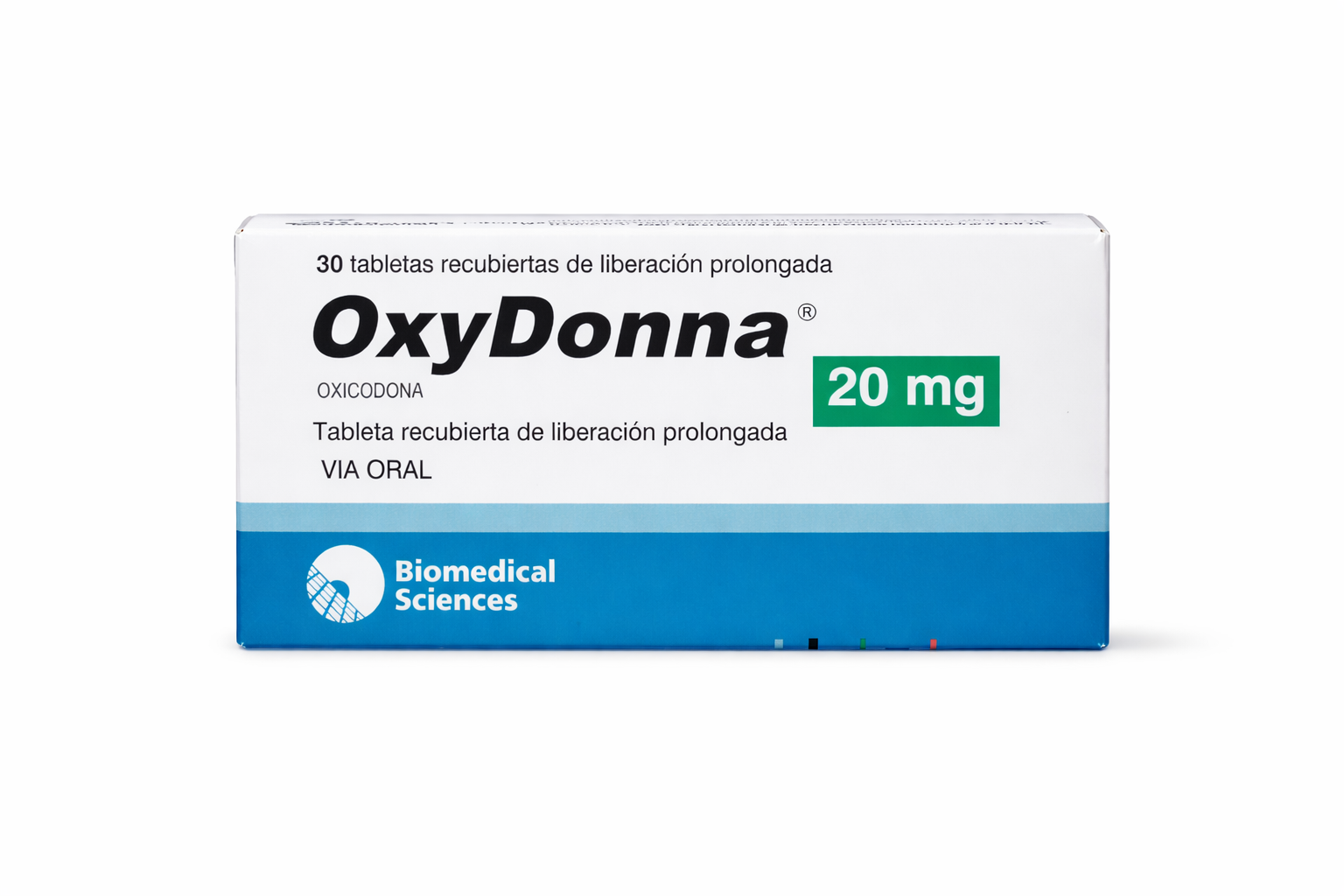 Oxicodona 20 mg OxyDonna medicamento analgésico opioide para dolor intenso