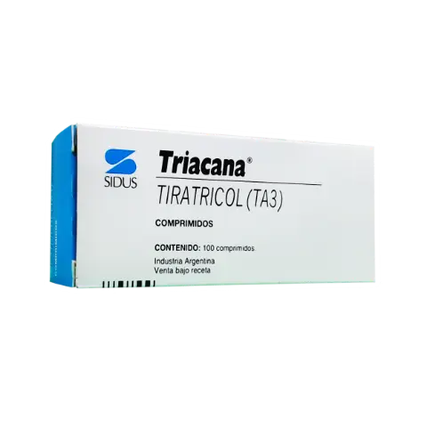 Triacana liotironina T3 hormona tiroidea medicamento metabolismo tiroides