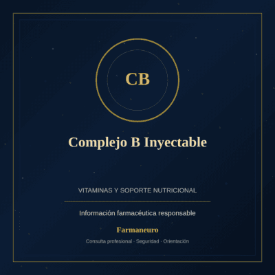 Complejo B Inyectable información farmacéutica responsable en Farmaneuro