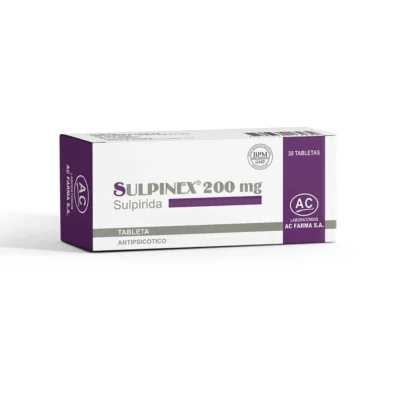 Sulpinex 200 mg (Sulpirida) tabletas para tratamiento de esquizofrenia y trastornos psicóticos en Perú